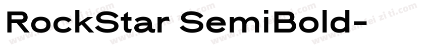 RockStar SemiBold字体转换
